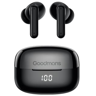 Goodmans TWS Metallic Bluetooth Earphones - Black