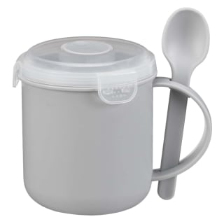 Microwaveable Soup Mug With Spoon