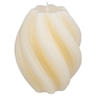 Curved Ribbed Candle