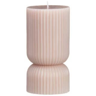 Ribbed Pillar Candle