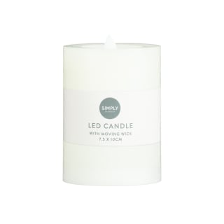 Simply Everyday LED Candle with Moving Wick 10cm