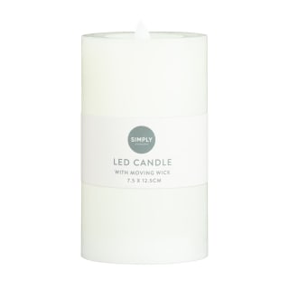 Simply Everyday LED Candle with Moving Wick 12.5cm