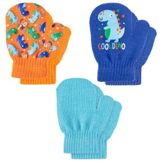 Kids Mittens 3pk - Cool Dino