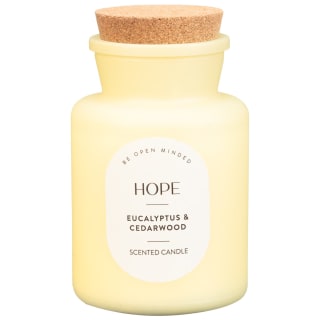 Hope Scented Candle with Cork Lid - Eucalyptus & Cedarwood