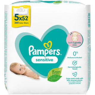 Pampers Sensitive Baby Wipes 260pk