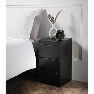 Sienna 3 Drawer Bedside Table