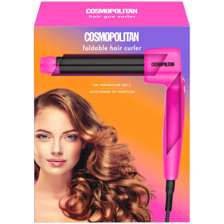 Cosmo Neon Foldable Hair Curler - Pink