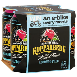 Kopparberg Mixed Fruits Alcohol Free Cider 4 x 330ml