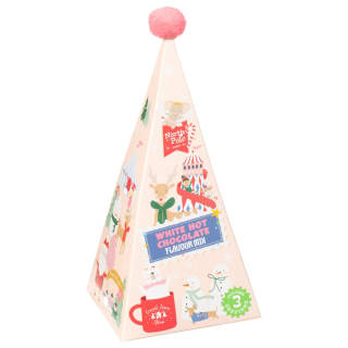 Hot Chocolate Bobble Cone 60g - White Chocolate