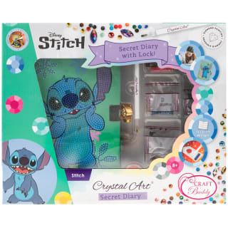 Stitch Crystal Art Secret Diary With Lock