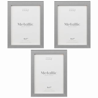 Essential Moments Metallic Photo Frame 3pk - Silver
