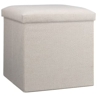 Square Linen Effect Storage Cube - Cream