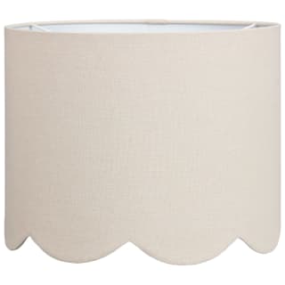 Oatmeal Scallop Edge Light Shade