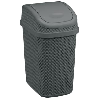 Simply Everyday Push Lid Bin 10L - Charcoal