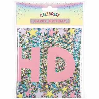 Happy Birthday Banner - Pink