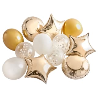 Metallic Party Balloons 12pk - Gold