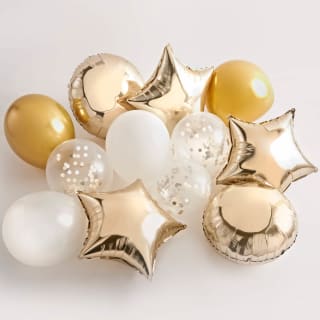 Metallic Party Balloons 12pk - Gold