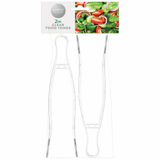 Clear Food Tongs 2pk