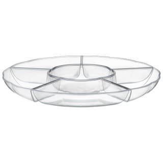 Clear Chip & Dip Bowl