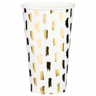 Metallic Party Cups 10pk - Gold