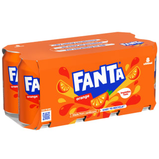 Fanta Orange Cans 8 x 330ml