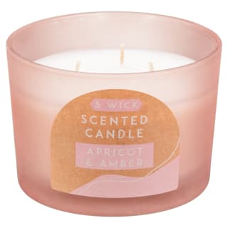 3 Wick Scented Candle - Apricot & Amber