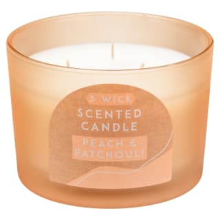 3 Wick Scented Candle - Peach & Patchouli