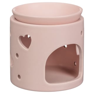 Mini Heart Oil Burner with Removeable Top - Pink