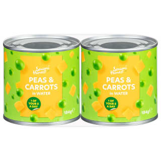 Season's Harvest Peas & Carrots in Water 2pk