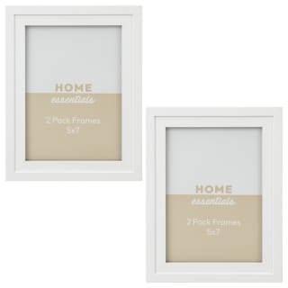 Home Essentials Frame 5 x 7&quot; 2pk - White