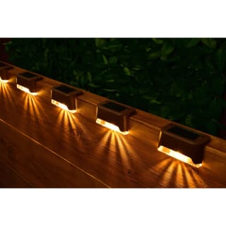 Solar Living Wall & Fence Lights 6pk - Warm White
