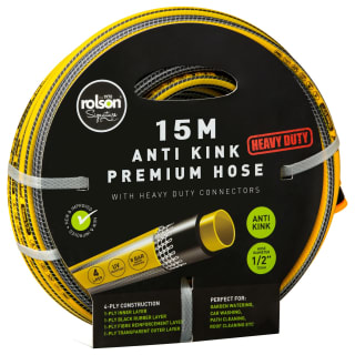 Rolson Anti-Kink Premium Hose Pipe 15m