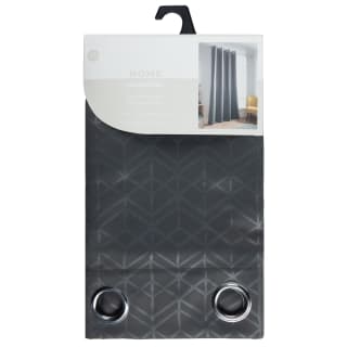 Home Essentials Geo Embossed Blackout Panel - Charcoal