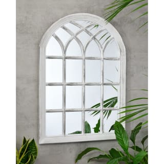 Arched Garden Mirror - White