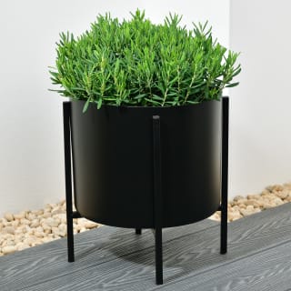 New York Large Metal Planter on Stand