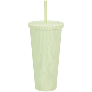 Soft Touch Textured Soda Cup 650ml - Green