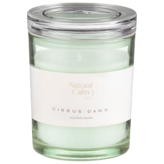 Natural Calm Large Glass Scented Candle - Cirrus Dawn