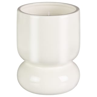 Large Round Base Candle Holder - White