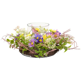 Candle Holder With Flowers