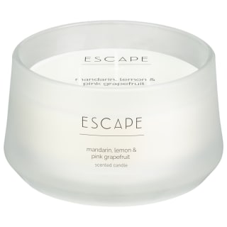 Large 3 Wick Scented Candle Escape - Mandarin Lemon & Pink Grapefruit