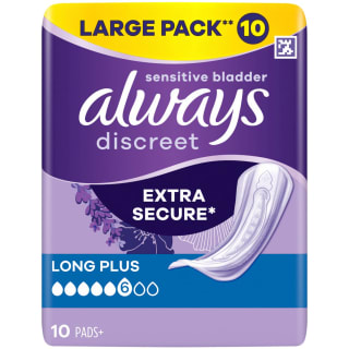 Always Discreet Extra Secure Long Pads 10pk