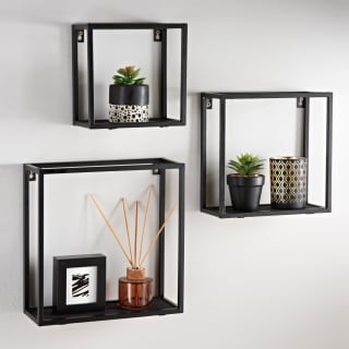 Home Collection Shelves 3pk - Black