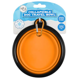Chilli Paws Collapsible Dog Travel Bowl - Orange
