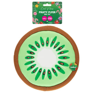 Cool Vibes Fruity Flyer Dog Toy - Kiwi