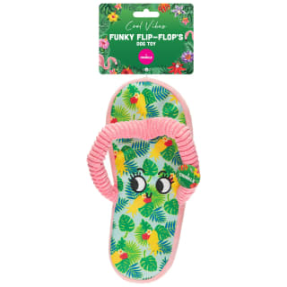 Cool Vibes Funky Flip-Flops Dog Toy - Pink