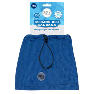 Chilli Paws Cooling Dog Bandana - M-L - Blue