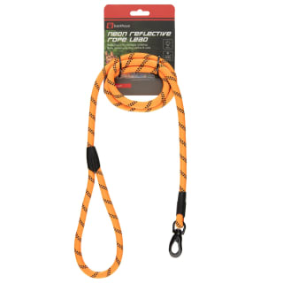 Barkhaus Neon Reflective Rope Lead - Orange