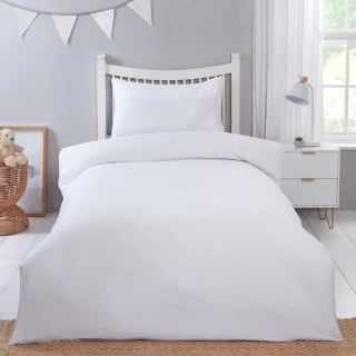 Simply Kids Mini Waffle Duvet Set - White