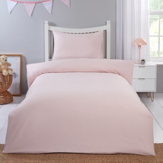 Simply Kids Mini Waffle Duvet Set - Pink