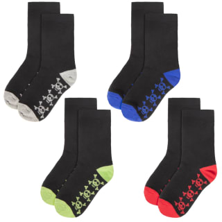Kids Heel & Toe Socks 7pk - Skulls